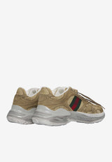 Gucci 2.0 Suede and Canvas Low-Top Sneakers Brown 853709-AAF57-2942