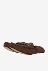 Gucci Horsebit 1953 Suede Loafers Brown 852065-AAFRR-2265