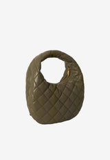 Saint Laurent Icarino Quilted Leather Hobo Bag Green 851689-AAANG-3775