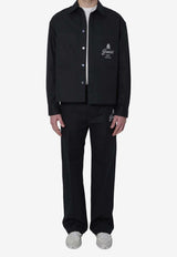 Gucci Logo Twill Overshirt Blue 851711-ZAQH5-4440