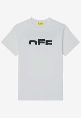 Off-White Kids Boys The Type Logo Shirt OBAA002F25JER002/R_OFFW-0110