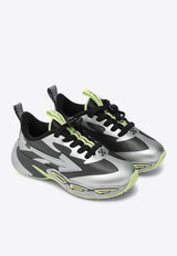 Off-White Kids Boys For Jumping Low-Top Sneakers Gray OBIA013F25FAB001/R_OFFW-0772