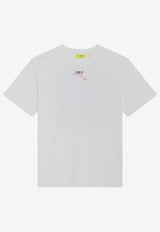 Off-White Kids Girls Diagonal Splat Logo Shirt OGAA001F25JER008/R_OFFW-0132