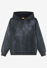 Off-White Kids Girls Bookish Logo Hooded Sweatshirt OGBB002F25FLE005/R_OFFW-0732