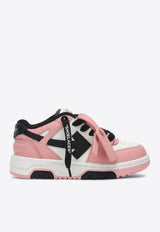 Off-White Kids Girls Out Of Office Leather Sneakers Pink OGIA007S25-BLEA001/Q_OFFW-3010