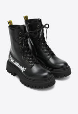 Off-White For Walking Ankle Boots Black OGID002F25LEA001/R_OFFW-1001