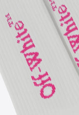 Off-White Signature Logo Socks OGRA003F25KNI002/R_OFFW-0132