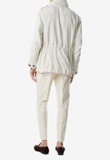 Tom Ford Zip Collar Field Jacket OJM016-FMS040S25 AW004 White
