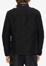 Tom Ford Stand-Up Collar Jacket OJS011-FMC171S25 HB906 Navy