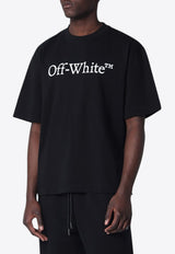 Off-White Big Bookish Skate Logo T-shirt Black OMAA120C99JER008/S_OFFW-1001
