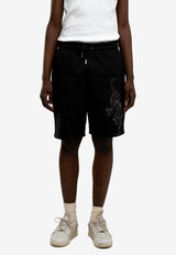 ONLY THE BLIND Nocturnal Tiger Embroidered Shorts Black OTB-BS1477_BLACK