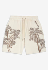 ONLY THE BLIND Sandstorm Tiger Embroidered Shorts Beige OTB-BS1480_BEIGE