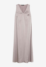 Weekend Max Mara Otellia Satin Fluid Midi Dress Blush OTTELIACO/R_MAXMW-003