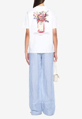 Off-White Flower Vase Print T-shirt White OWAA089F25JER0050110_WHITE