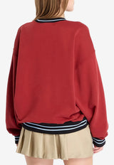 Off-White Sporty Logo Sweatshirt Red OWBA075F25FLE0032610_RED