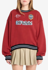 Off-White Sporty Logo Sweatshirt Red OWBA075F25FLE0032610_RED
