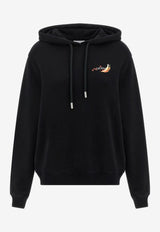Off-White Fruit and Arrow Print Drawstring Hoodie Black OWBB035F25FLE0011001_BLACK