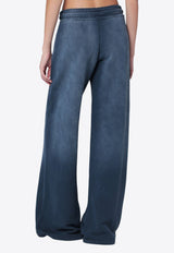 Off-White Logo Flared Jogging Pants Blue OWCH022F25FLE002/R_OFFW-4D4D