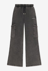 Off-White Bookish Cargo Faded Track Pants Gray OWCH025F25FLE0021301_GREY