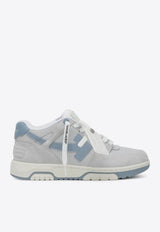 Off-White Out of Office Leather Sneakers Gray OWIA259F25LEA005/R_OFFW-0642