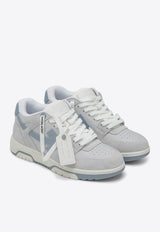Off-White Out of Office Leather Sneakers Gray OWIA259F25LEA005/R_OFFW-0642