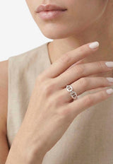 Chaine d'Ancre Enchainee PM Ring in Silver