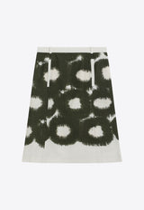 Prada Printed Canvas Skirt Green P123IOOO187Q/S_PRADA-F0161