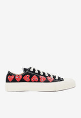 Comme Des Garçons Play X Converse Chuck Taylor Multi-Heart Canvas Sneakers Black P1K126_BLACK