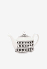 Fornasetti Architettura Porcelain Teapot White P22X441