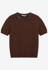 Prada Wool-Blend Knit Top P24V2BOOO18M6/S_PRADA-F0005