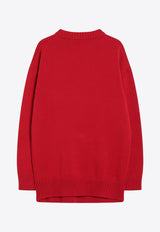 Prada Knitted Wool Sweater Red P24V2POOO18JO/R_PRADA-F0011