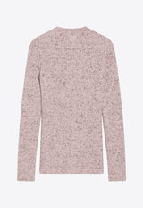 Prada Ribbed Wool Cardigan Pink P25N79OOO173G/R_PRADA-F0028
