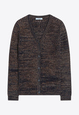 Prada Knitted Wool and Cashmere Cardigan Navy P25N83OOO1714/R_PRADA-F0XB7