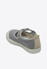 Il Gufo Babies Canvas Sandals Gray P25XD015CANVA/Q_GUFO-080