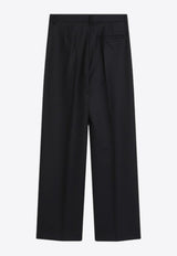 Prada Wool Wide-Leg Tailored Pants Blue P263JOOO16OX/R_PRADA-F0008