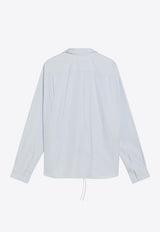Prada Buttoned Fil-À-Fil Long-Sleeved Shirt Light Blue P481IOOO1650/R_PRADA-F0M10