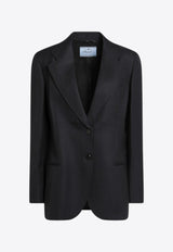 Prada Single-Breasted Wool Jacket Blue P545POOO16OX/R_PRADA-F0008
