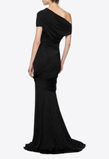 Paris Georgia Pascal One-Shoulder Gown Black PASCD001-BLK_BLACK