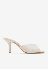 Malone Souliers Patricia 70 Woven Mules PATRICIA 70-2 CREAM/CREAM
