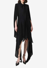 Materiel Scarf and Layer Silk Dress Black PF25N2309DRBK_BLACK