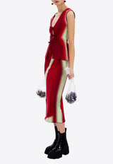 PH5 Sophie Cherry-Print Midi Skirt Red PF25SK024RED_RED