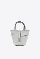 Picotin Cargo 18 in Gris Platine Toile Goeland and Swift with Palladium Hardware