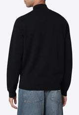 Wool Zip-Up Cardigan