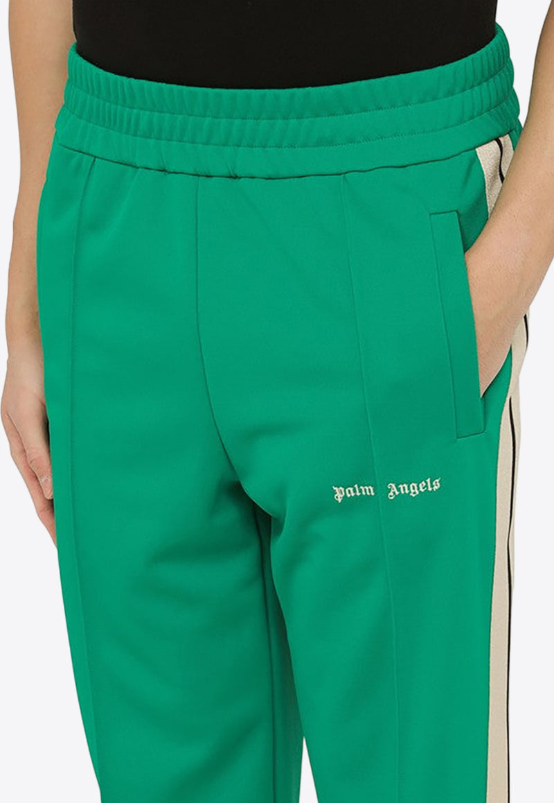 Palm Angels Logo Track Pants Green PMCJ020S24FAB001/O_PALMA-5503