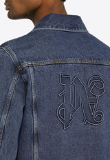 Palm Angels Monogram Denim Jacket Blue PMYE027R24DEN001/O_PALMA-4010