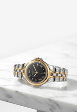 Patek Philippe Sculpture Stainless Steel and 18-karat Yellow and White Gold Watch Black PATSSS18KYWGW_TH
