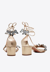 Aquazzura Papillon 50 Leather Sandals PPLMIDS0-NPL-SOG