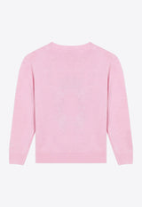 MC2 Saint Barth Kids Girls Trudi Ladybug Intarsia Knit Sweater Pink PRC0001-B00450I/R_MC2-23EMB