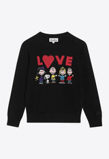 MC2 Saint Barth Kids Girls Snoopy Family Sweater Black PRC000100447I/R_MC2-00L