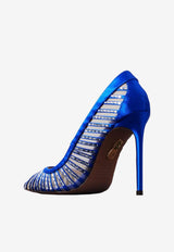 Aquazzura Passions 105 Crystal-Embellished Pumps PSYHIGP0-SFH84D ROYAL BLUE